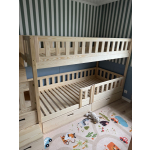 Natur Spielbett mit Treppe in Stuttgart montiert